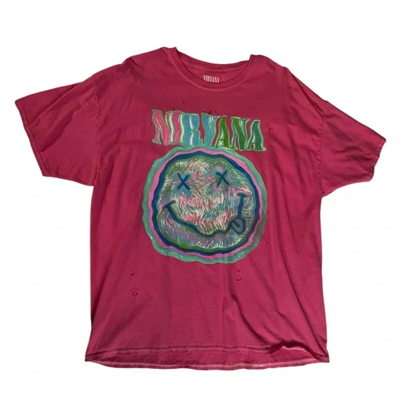 Urban Outfitters Oversized Nirvana Graphic T-Shirt - Picture 2 of 4